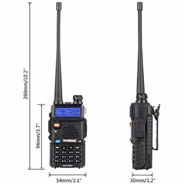 [Outdoorfun] BAOFENG UV-5R Long Range Two-Way Radio - Rechargeable High Power Walkie Talkie - Portable Ham Radio Emergency Essentials for Camping, Hiking, Survival & Outdoor Adventures-8