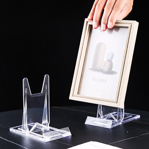 10x Acrylic Plate Stands for Display Plate Holder Transparent-7