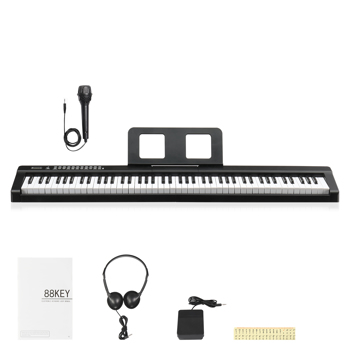 GPP-101/BD-881T 带蓝牙 88键半重锤键盘便携式 黑色 电钢琴 英国