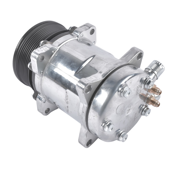 A/C Compressor w/ Clutch Replacement for Sanden 508 Style 8-Groove Serpentine Belt HC5002C-7