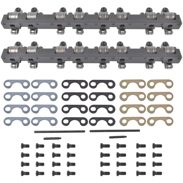 Shaft Mount Style 1.6 Ratio Stainless Steel Roller Rocker Arms Fit for Chevy SBC 350-2
