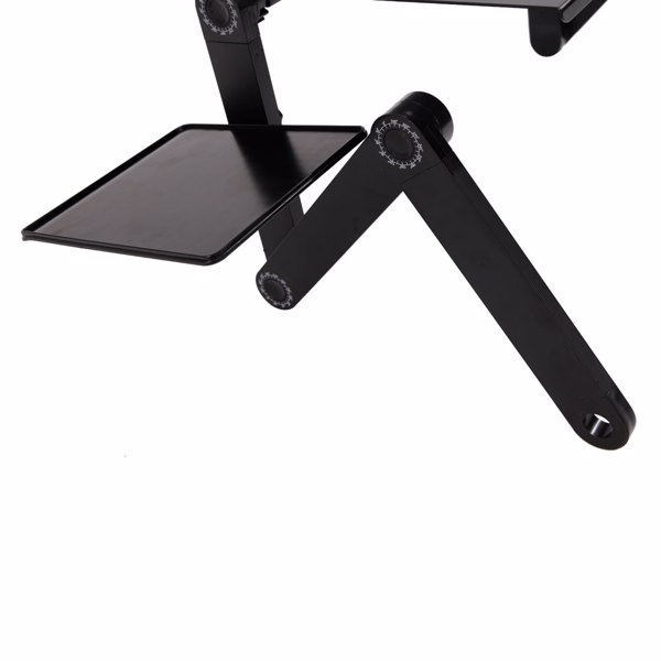 48 x 26cm Portable Home Use Assembled Folding Table Black-6