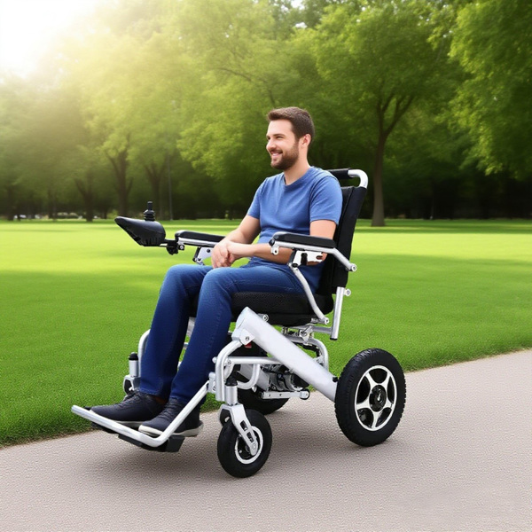 Lightweight Foldable Electric Wheelchair Intelligent All Terrain for Senior-21