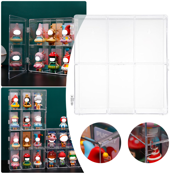 Clear Acrylic Display Case Storage Organizers Box For Collectibles Action Figure-3