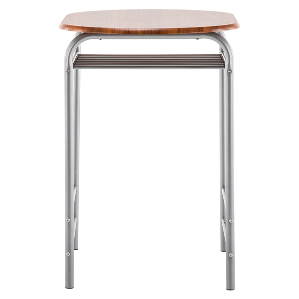 【Replace 35204938】Brown Wood Grain PVC Breakfast Table (One Table and Two Chairs)-13