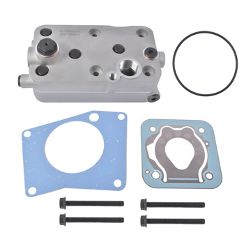 Truck Air Brake Compressor Cylinder Head Silver with Valves Fit for Mercedes 0011301215 0011302615