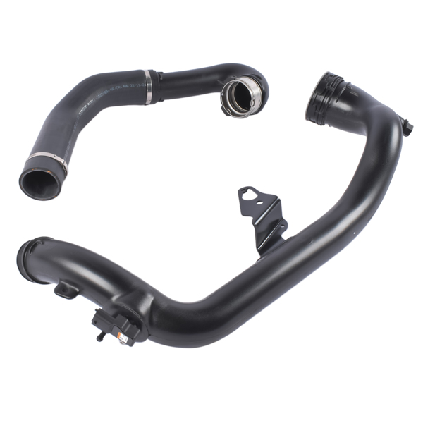 Intercooler Turbo Hose Fit for Buick Regal Base GS Premium Sport Touring 2014-2017 Chevy Malibu LT LTZ 2013-2015 2.0L L4 Black Plastic/Rubber Curved 23131218 GM23131218-7