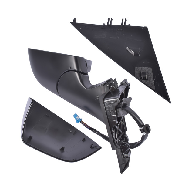 Left Side Driver Side Mirror Power Folding Black Fit for Tesla Model 3 M3 2017-2023 4-Door ABS Plastic Front Heated Side View 13PIN Memory Recall Power Glass Adjusted Power Fold 51167177128-5