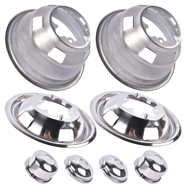 17 Inch Dually Wheel Simulators Rim Cover Replacement for Dodge Replacement for Ram 3500 2003-2018 5.7L 6.4L-6