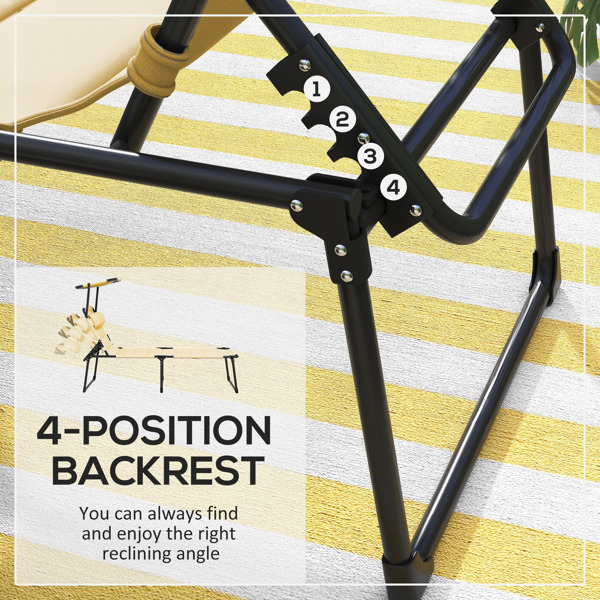 Folding Lounge Chairs / beach chair ( Amazon Shipping)（Prohibited by WalMart）-3