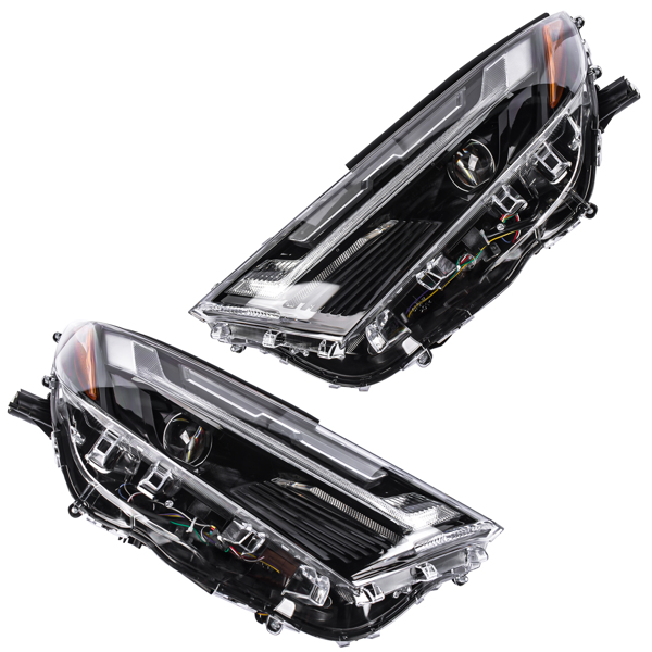 2pcs Headlight Full LED Type Driver & Passenger Side Replacement for Toyota RAV4 2022-2024 811500R360 811100R360-3