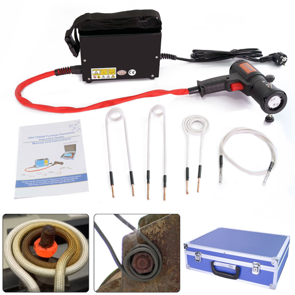 Magnetic Heater Set Bolt Remover Flameless Heat Tool 4 Soft Coil 15017-11