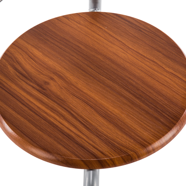 【Replace 35204938】Brown Wood Grain PVC Breakfast Table (One Table and Two Chairs)-28