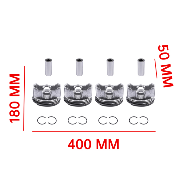 活塞环套装 4Pcs Piston Kit For Lexus CT200h Toyota Corolla Prius 1.8L L4 1310137071 13101-37071 2ZRFXE-2