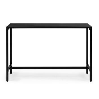 【Replace 15354251】55" Outdoor Bar Table with Adjustable Feet, Rectangle Narrow Counter Height Table, Ideal Bar Height Table for Balcony Patio Garden Yard Poolside, Black