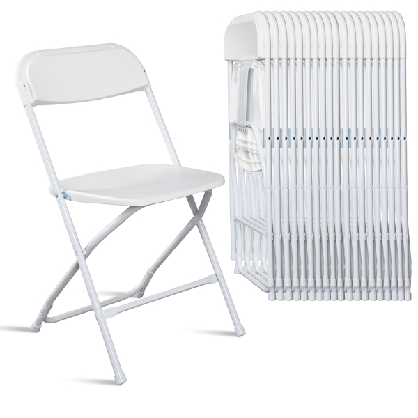 【Replace 10995986】10pcs Injection Molding Classic Garden Plastic Folding Chair White-23