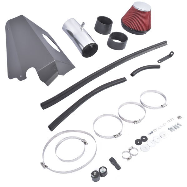 Air Intake System Fit for Nissan Maxima Sedan 3.5L V6 GAS 2009-2023 Aluminum Non-Woven Synthetic Polished Red Air Filter HPR9606-3