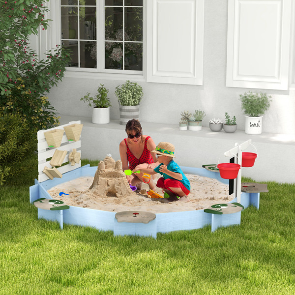 Kids Sandbox with Cover ( Amazon Shipping)（Prohibited by WalMart）-1