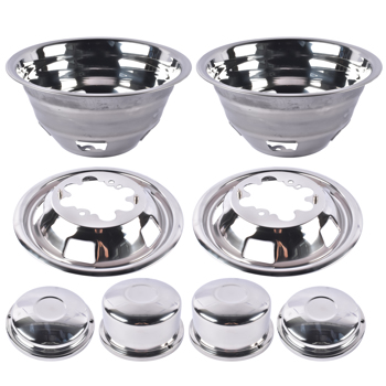 轮毂盖 17 Inch Dually Wheel Simulators Rim Cover Replacement for Dodge Replacement for Ram 3500 2003-2018 5.7L 6.4L