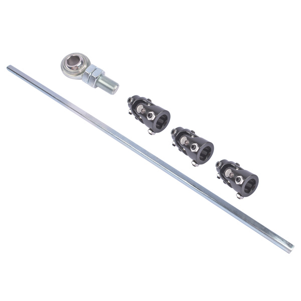 36" Steering Shaft Kit + 3x 3/4DD Black U-Joints & Bearing Heim Joint Fit for GM Universal-3