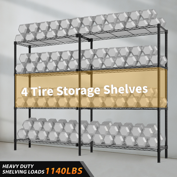 49.2''W  Adjustable  Storage Shelves   NSF  Wire Shelving Unit Multiple rows   Shelving for Storage Rack Shelves for Storage Heavy Duty Garage Shelf Pantry Shelves Kitchen Shelving,  49.2''W*70.86''H*-19
