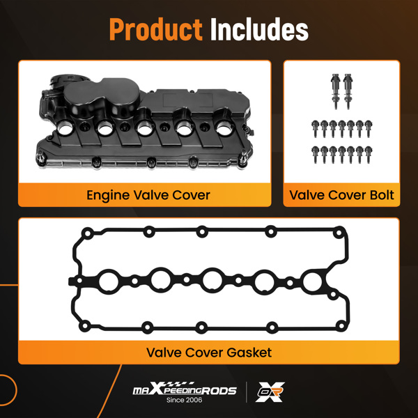 Engine Valve Cover & Gasket Fit for  VW Beetle Golf Jetta Passat 2.5L 06-14 264-907-6