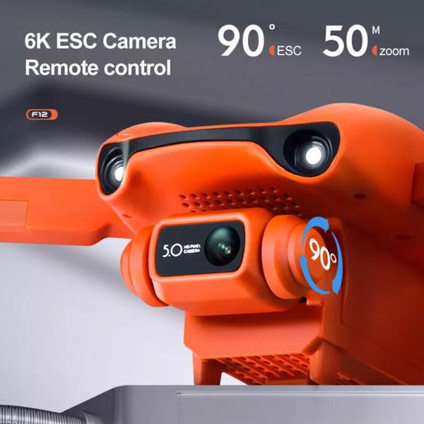 4DRC F12 RC Drone GPS 5G WIFI 6K HD Wide Angle Dual Camera Smart Follow Quadcopter,Professional drones/adult drones, for beginners，Logistics is randomly sent by USPS/FEDEX。-5