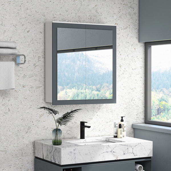 Bathroom Cabinet with Mirror ( Amazon Shipping)（Prohibited by WalMart）-1