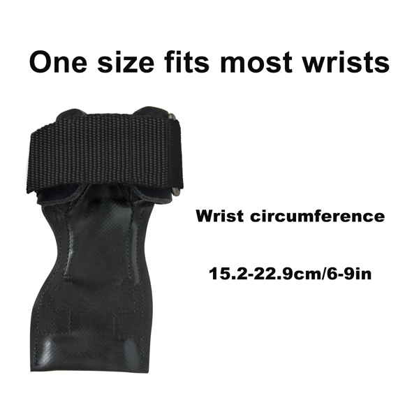 Weight Lifting Wrist Strap, Double Layer Leather Wrist Strap for Deadlift and Powerlifting, Adjustable Neoprene Padded Gym Workout Lifting Hooks (Pair)Order supports pick-up service-2