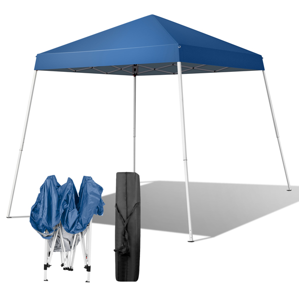 2.4 x 2.4m Portable Home Use Waterproof Folding Tent Blue-21