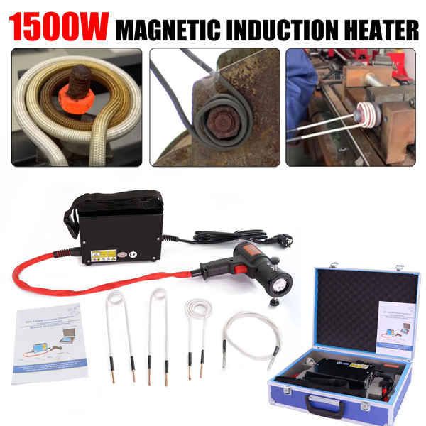 Magnetic Heater Set Bolt Remover Flameless Heat Tool 4 Soft Coil 15017-12