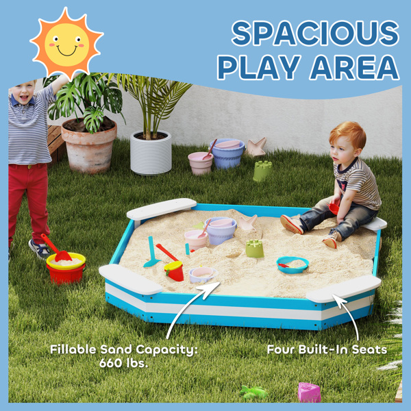 Kids Sandbox with Cover ( Amazon Shipping)（Prohibited by WalMart）-3