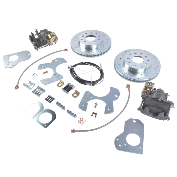 制动改装包 For 1978-1988 G Body S10 Chevy Pontiac Buick skylark Rear Disc Brake Conversion Kit Drilled Rotor-2