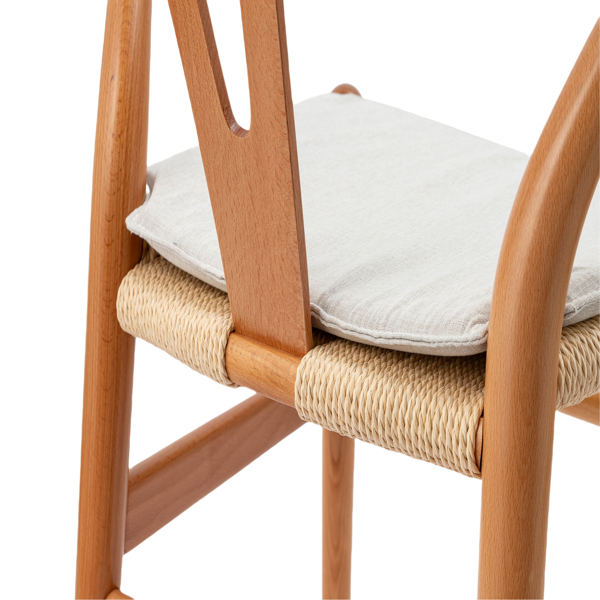 Wishbone Chairs for Dining Room,Soild Wood Weave Dining Chair,Armchair,Fully Assembled,Set of 2 -7
