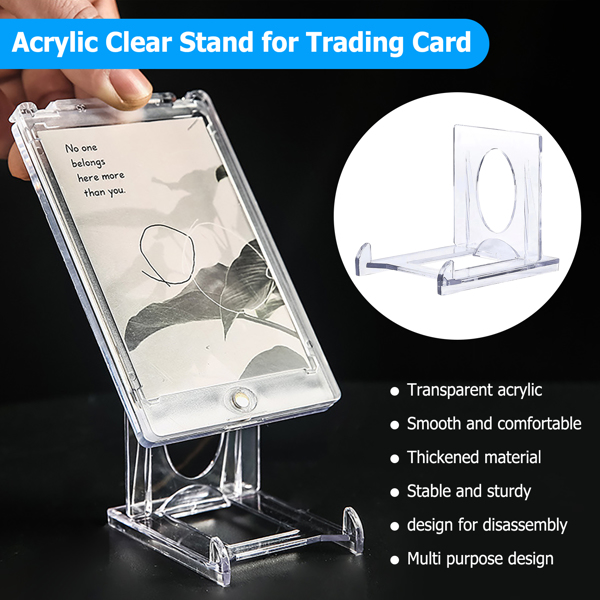 Acrylic Clear Stand for Trading Card Holders Small Display Stand 20pcs-2