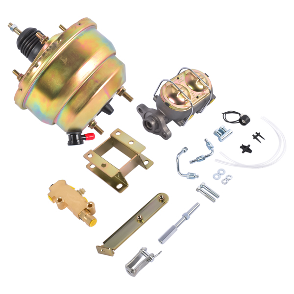 Front Power Disc Brake Conversion 8 Inch Dual Booster Fit for Chevrolet Bel Air 1955-1957 One-Fifty Series 1955-1957 Two-Ten Series 1955-1957-4