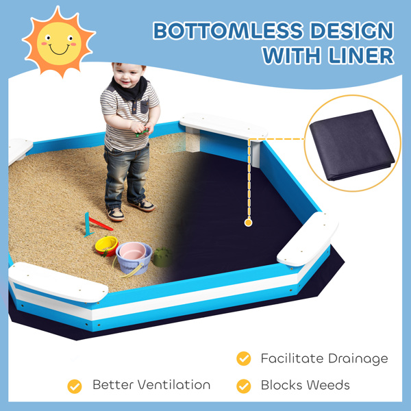 Kids Sandbox with Cover ( Amazon Shipping)（Prohibited by WalMart）-6