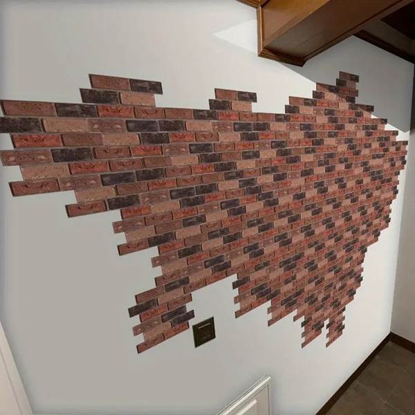 3D Tile Brick Wall Sticker Self-adhesive Waterproof Foam Panel Wallpaper 10pcs-15
