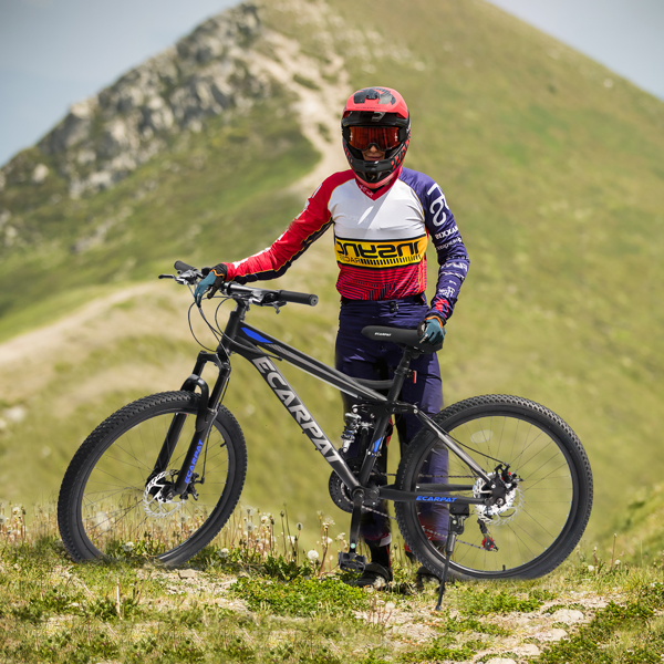 26 Inch Mountain Bike, 21-Speed Disc Brakes, Durable Frame, Front, Rear Dual-Shock Absorption, Unisex for Commuting, Travel, School, Mountain and City Road Cycling -7