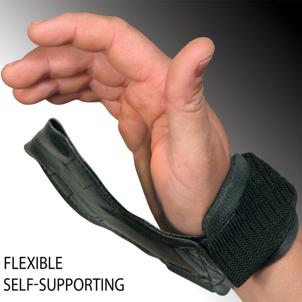 Weight Lifting Wrist Strap, Double Layer Leather Wrist Strap for Deadlift and Powerlifting, Adjustable Neoprene Padded Gym Workout Lifting Hooks (Pair)Order supports pick-up service-3