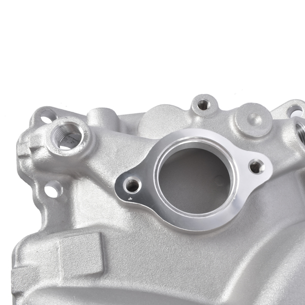 2104 Front Dual Plane Intake Manifold Fits for Small Block Chevy SBC 262-400 V8 1987-1995-8