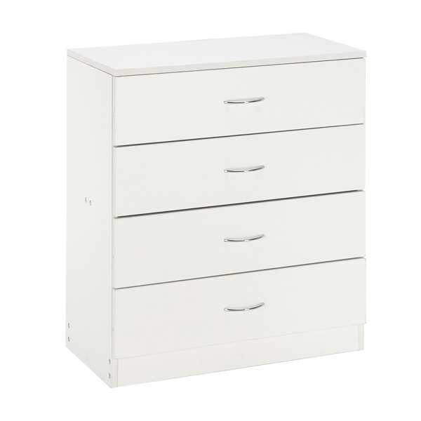 Modern Simple 4-Drawer Dresser White-10