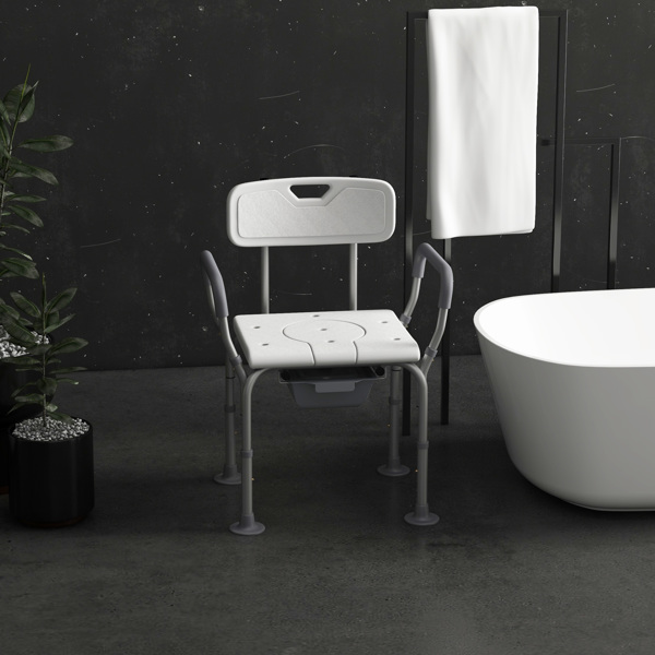  Accessibility Commode Wheelchair-7