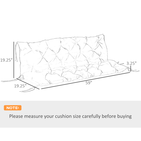 Set of 4 Outdoor Chair Cushion-2