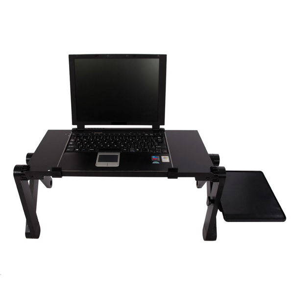 48 x 26cm Portable Home Use Assembled Folding Table Black-5