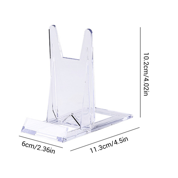 10x Acrylic Plate Stands for Display Plate Holder Transparent-5