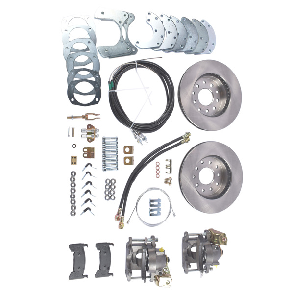Complete Bolt-On Rear Disc Brake Conversion Kit Replacement for Ford 9 Inch and 8 Inch Axles Housings-5