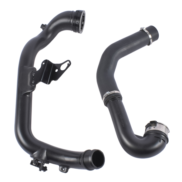 Intercooler Turbo Hose Fit for Buick Regal Base GS Premium Sport Touring 2014-2017 Chevy Malibu LT LTZ 2013-2015 2.0L L4 Black Plastic/Rubber Curved 23131218 GM23131218-5