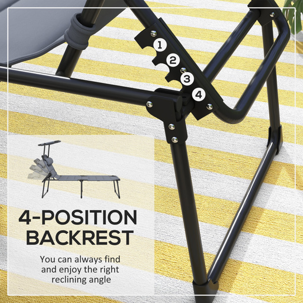 Folding Lounge Chairs / beach chair ( Amazon Shipping)（Prohibited by WalMart）-3