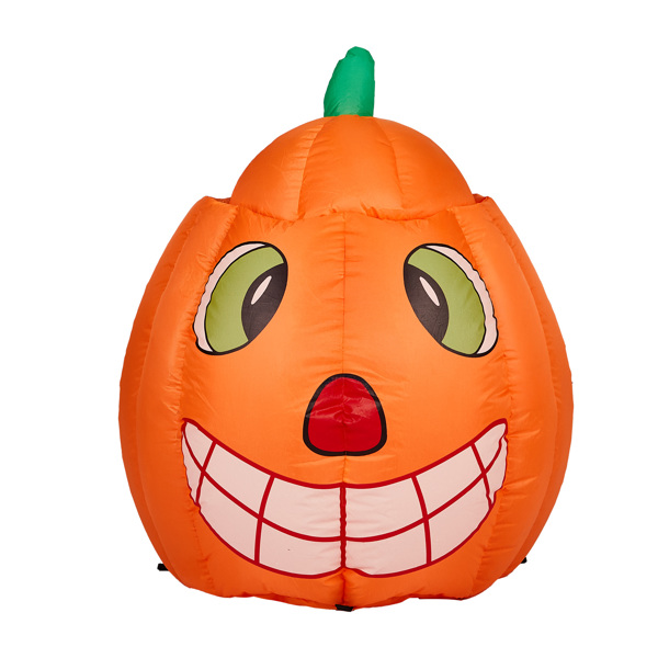 2.8 FT Halloween Inflatables Animated Pumpkin Ghost, Outdoor Decorations Blow Up Yard Decor with Built-in LEDs for Indoor Party Garden Lawn Decor-4